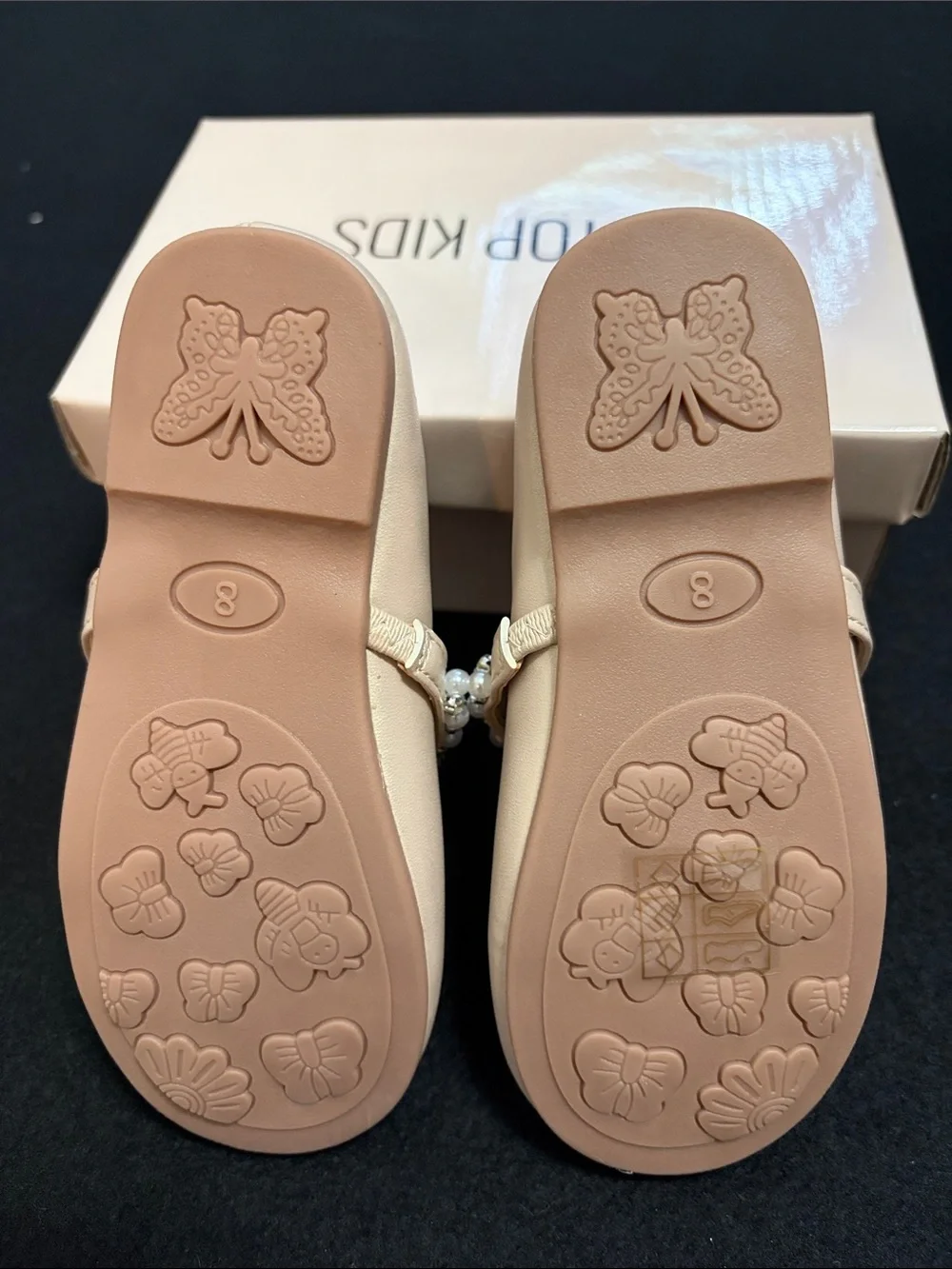 Tip Top Kids Nude Pink Toddler Mary Jane Ballet Flat Size 8